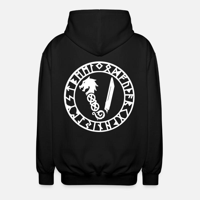 Symbole des Vikings - Veste à capuche unisexe - noir