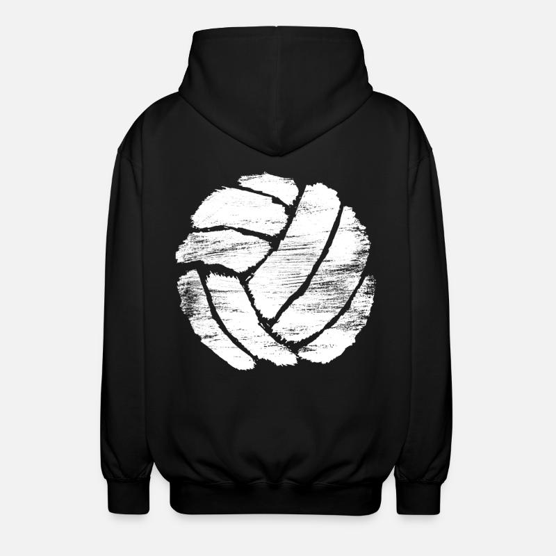 Dessin de volleyball - Veste à capuche unisexe - noir
