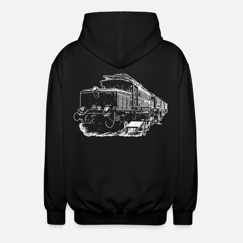 E94 Train The Crocodile - Unisex Hooded Jacket - black