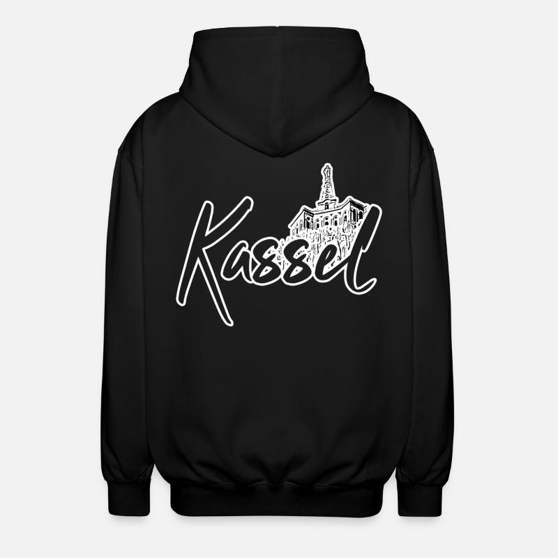 Kassel - Unisex Kapuzenjacke - Schwarz