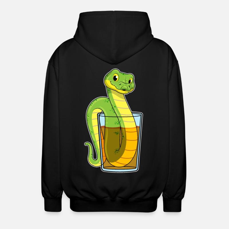 Serpent au jus - Veste à capuche unisexe - noir
