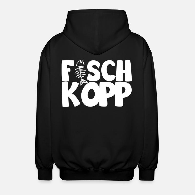 Fischkopp - Unisex Kapuzenjacke - Schwarz