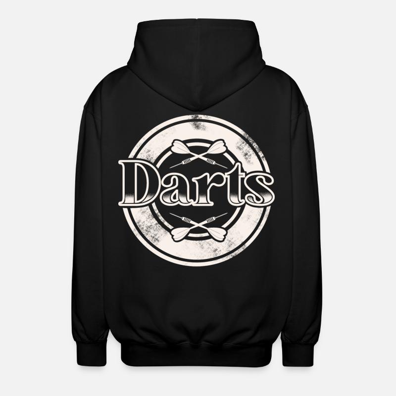 Dart Darten Fléchettes - Veste à capuche unisexe - noir