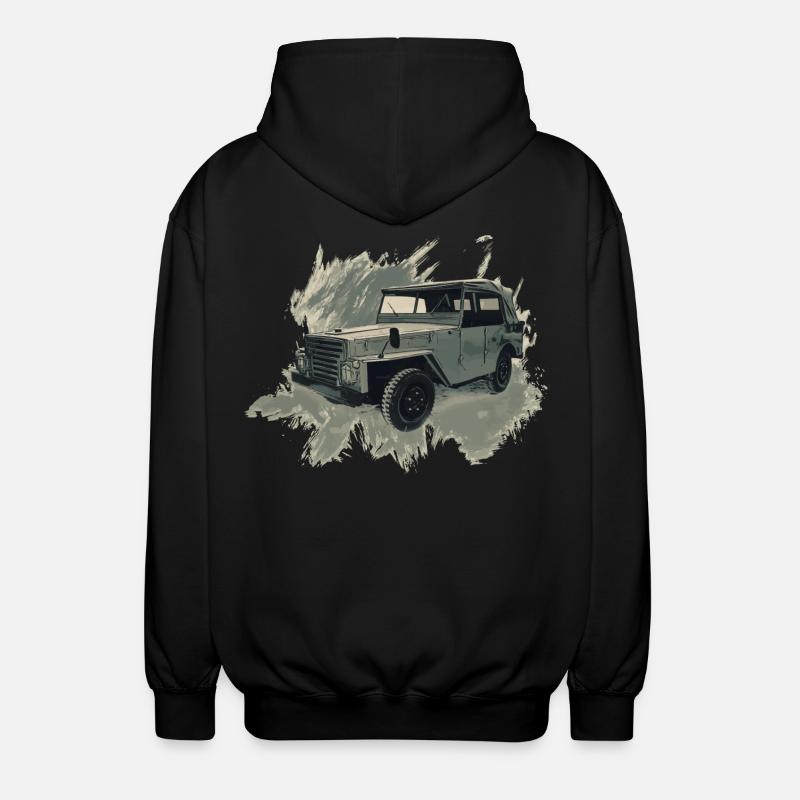 P-2-M - Unisex Kapuzenjacke - Schwarz