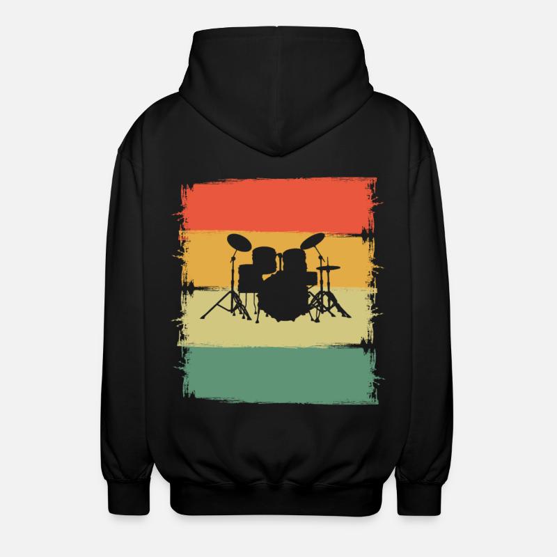 Percussion - Veste à capuche unisexe - noir