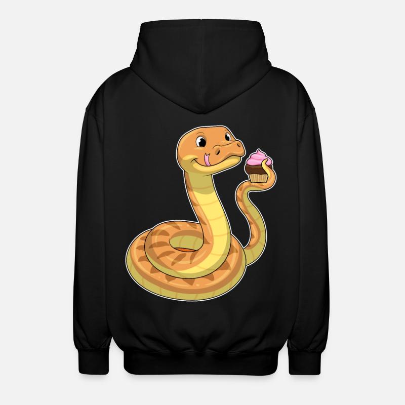 Serpent au muffin - Veste à capuche unisexe - noir