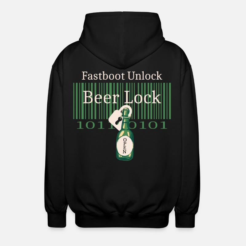 Hacker Beer Castle - Veste à capuche unisexe - noir