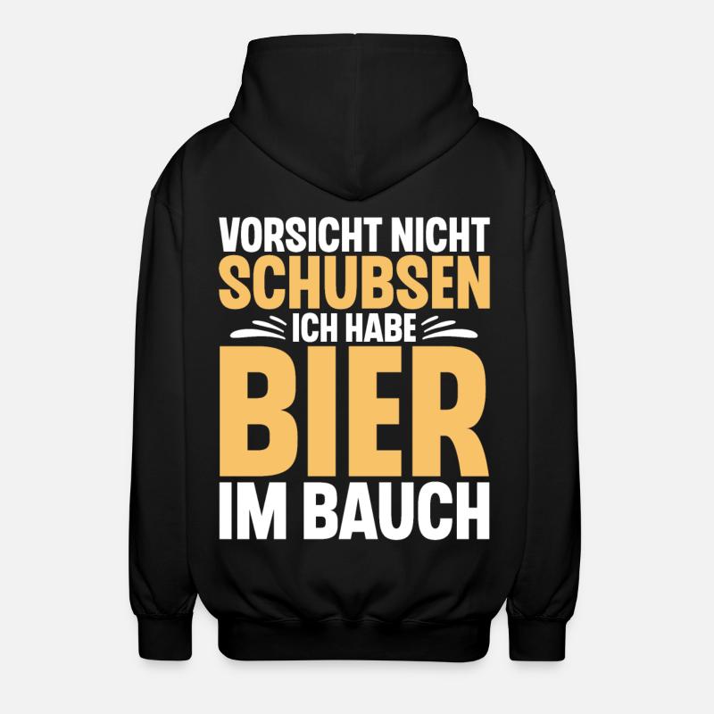 Bier Spruch Lustig Saufen - Unisex Kapuzenjacke - Schwarz