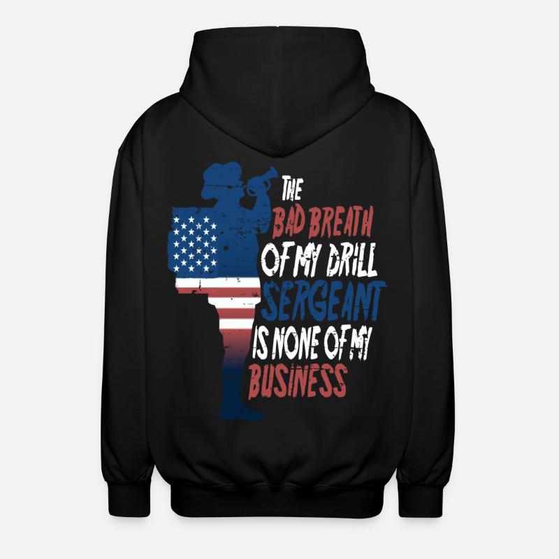 Drill Sergeant - Unisex Kapuzenjacke - Schwarz
