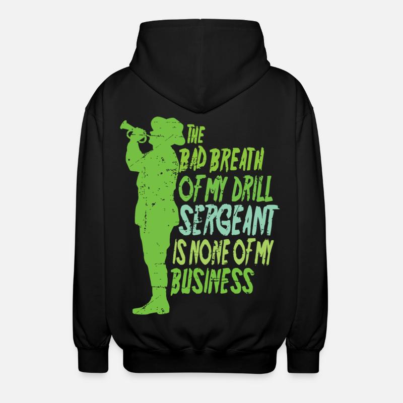 Drill Sergeant - Unisex Hooded Jacket - black
