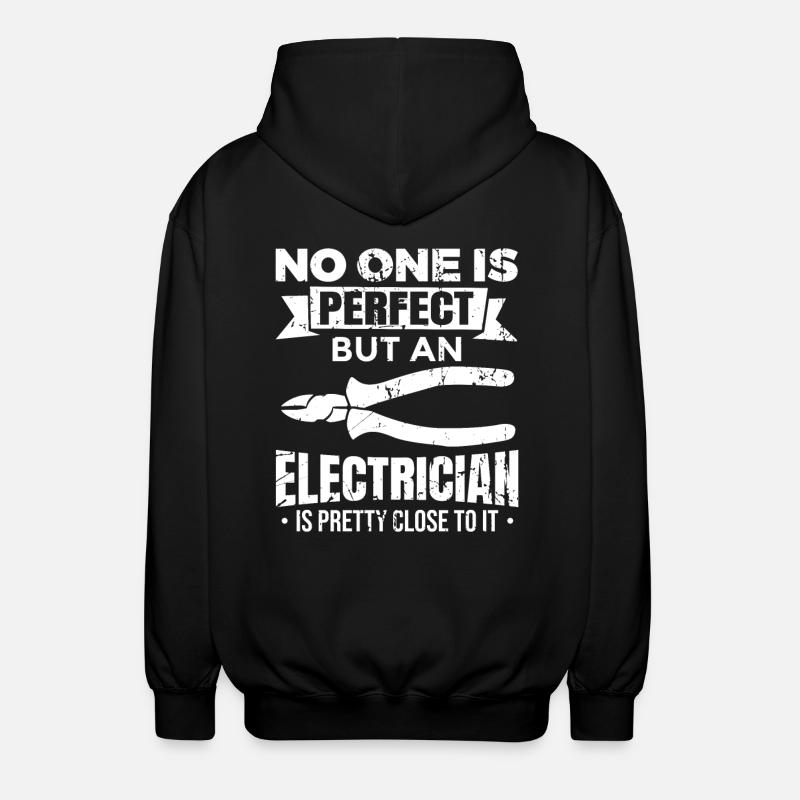 Electrical Engineer Witz - Unisex Hooded Jacket - black