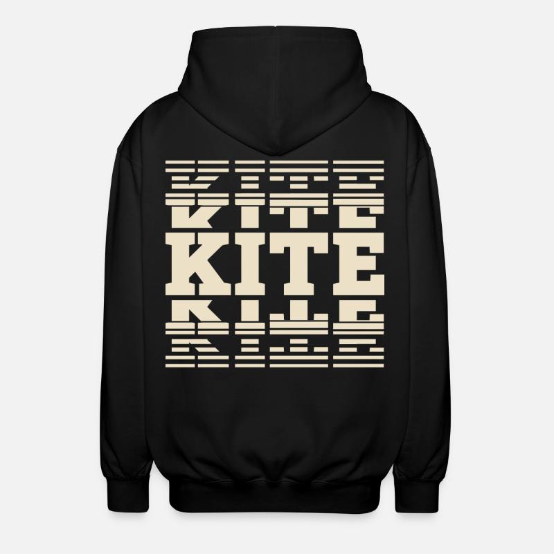 Kitesurfen Kitesurf Kitesurfer Kiteboard - Unisex Hooded Jacket - black