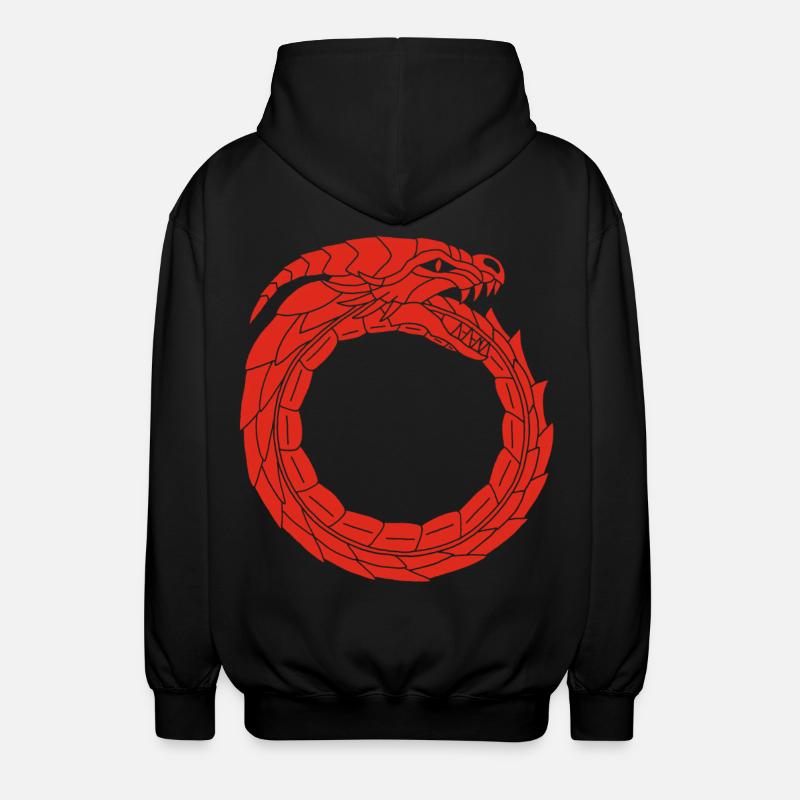 Dragon rouge dévoreur - Veste à capuche unisexe - noir