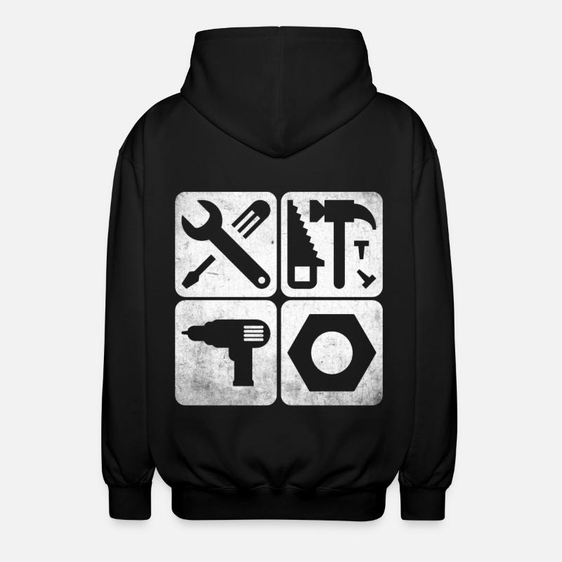 Tooling Tools - Unisex Hooded Jacket - black