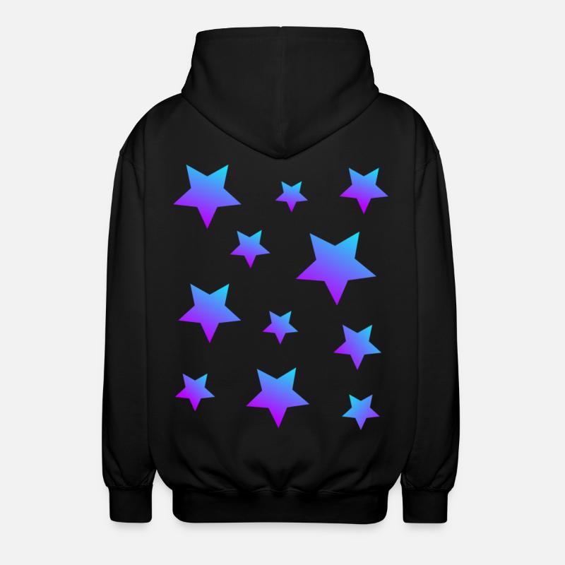 Star Star Pack Bleu-Violet - Veste à capuche unisexe - noir