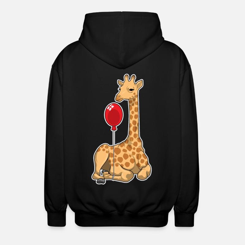Ballon girafe - Veste à capuche unisexe - noir