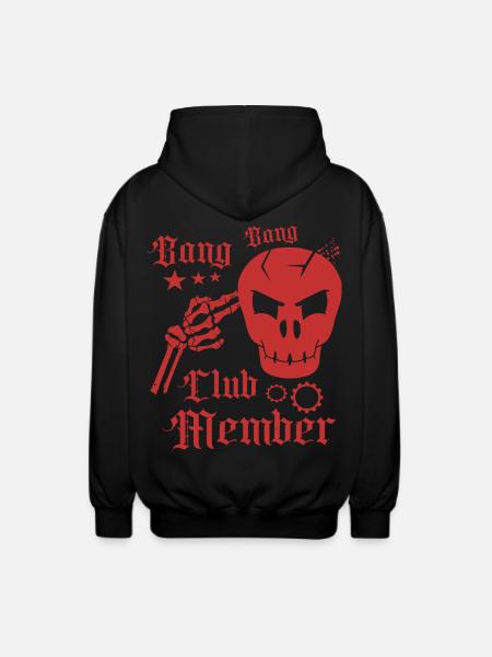 Bang Bang Club Member - Unisex Hooded Jacket - black