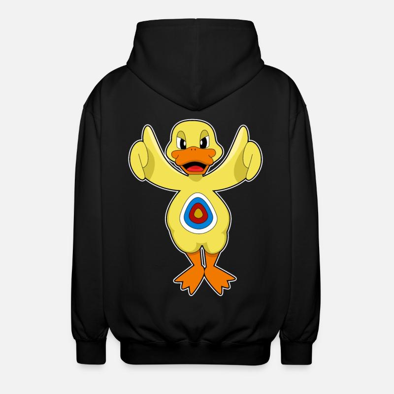 Cible de fléchettes canard - Veste à capuche unisexe - noir