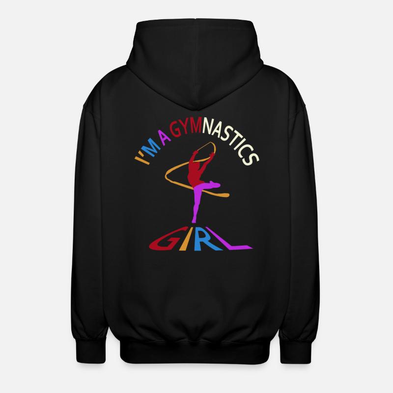 Ich bin ein Gymnastikmädchen - Unisex Kapuzenjacke - Schwarz