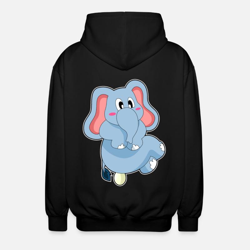 Elephant egg - Unisex Hooded Jacket - black