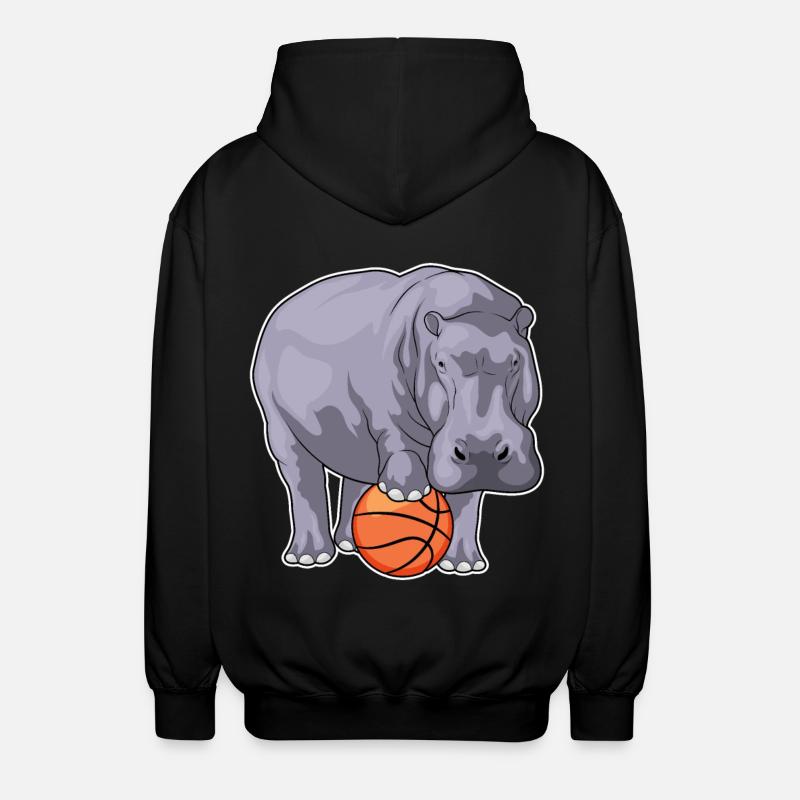 Hippo Basketteur Basketteur - Veste à capuche unisexe - noir