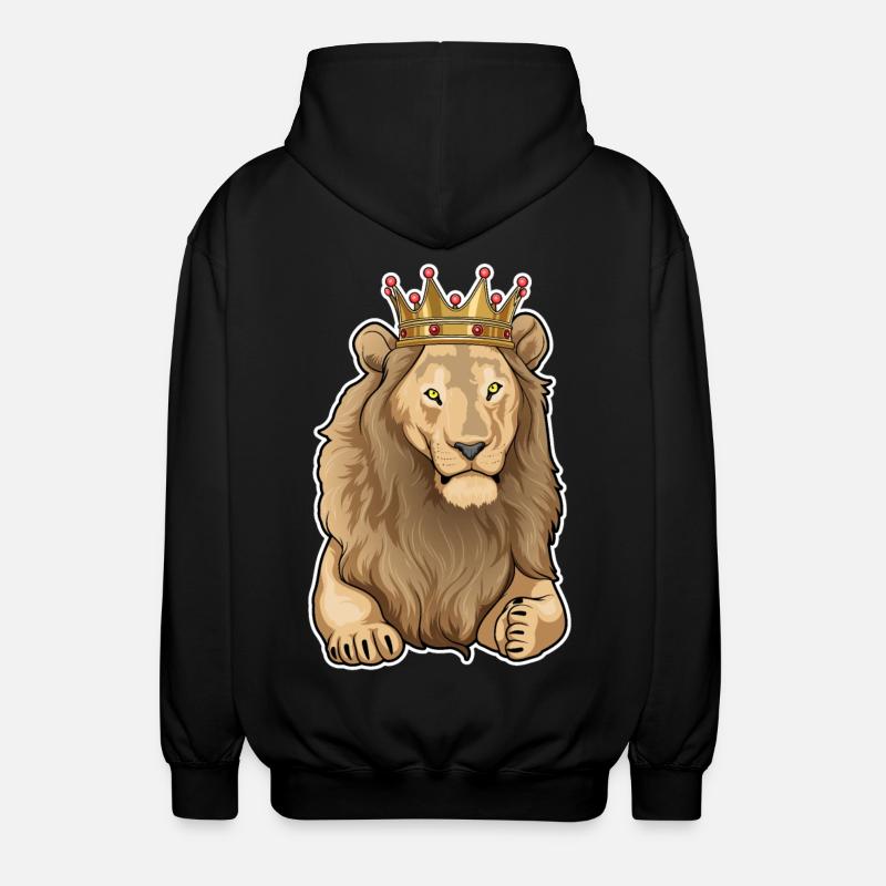 Couronne du Roi Lion - Veste à capuche unisexe - noir