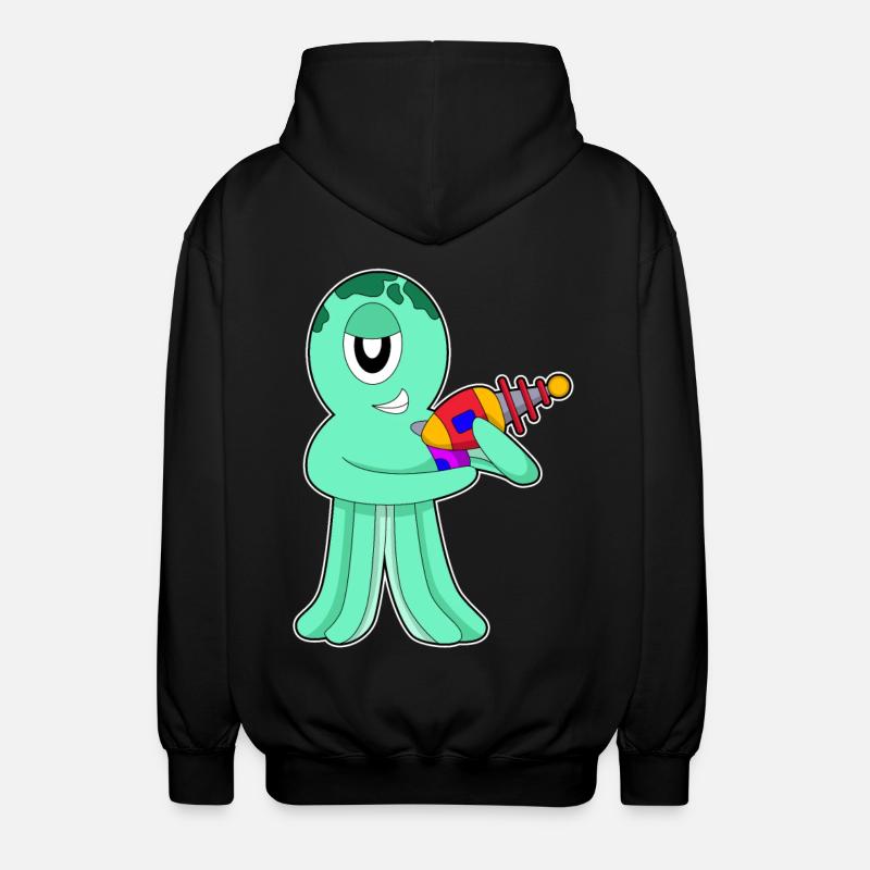 Octopus Alien - Veste à capuche unisexe - noir