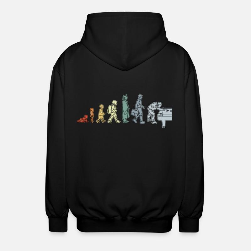 Évolution de la piscine - Veste à capuche unisexe - noir