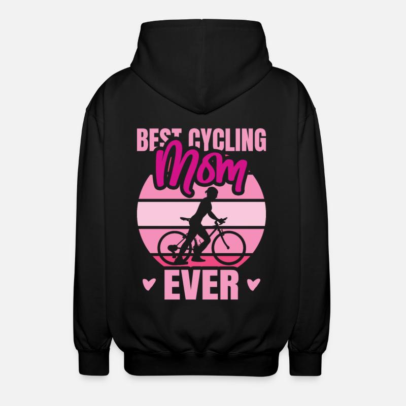 Radfahrer Mutter - Unisex Kapuzenjacke - Schwarz