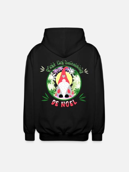 c'est les vacances de noël - Veste à capuche unisexe - noir