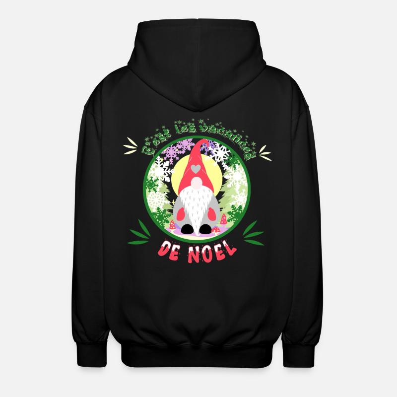 c'est les vacances de noël - Veste à capuche unisexe - noir