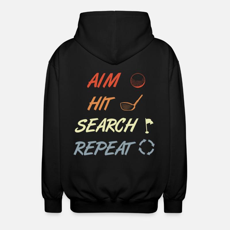 Golf Routine - Veste à capuche unisexe - noir