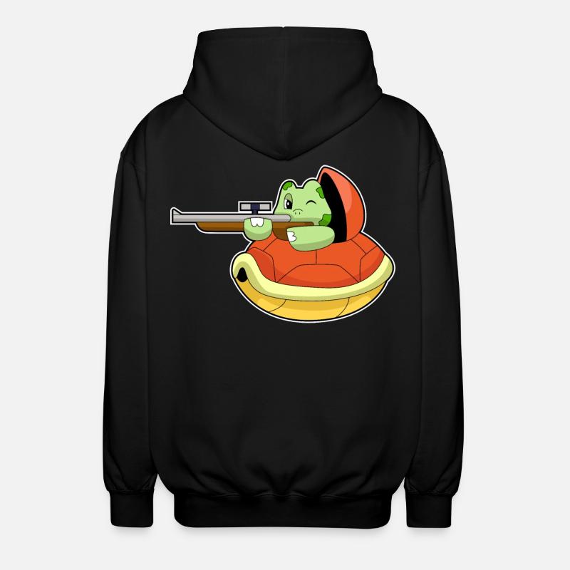 Fusil de sniper Turtle - Veste à capuche unisexe - noir