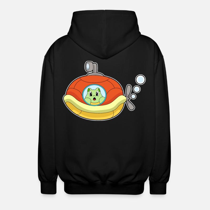 Schildkröte U-Boot - Unisex Kapuzenjacke - Schwarz