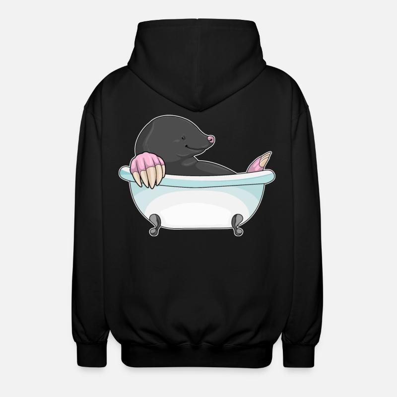 Baignoire taupe - Veste à capuche unisexe - noir