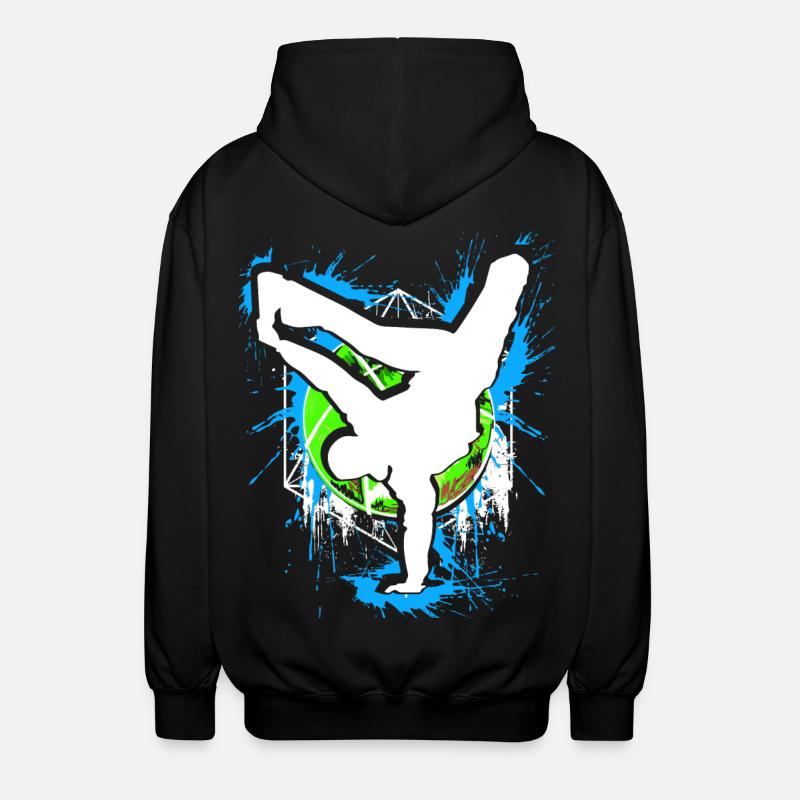 Breakdance - Breakdancer - Breakdancing - BBoy - Felpa unisex con cappuccio - nero