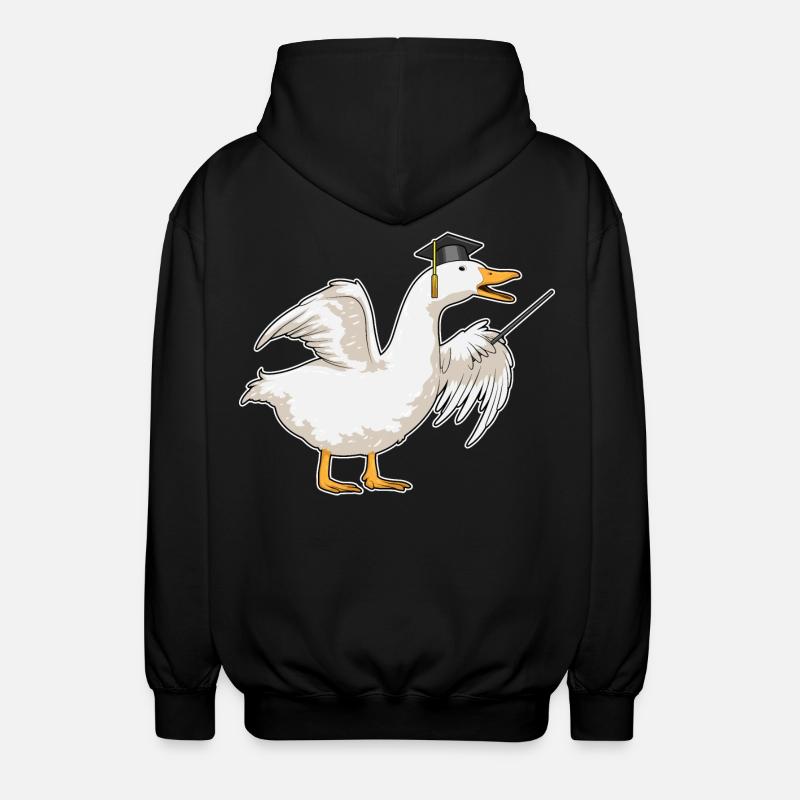 Canard Professeur Cylindre - Veste à capuche unisexe - noir