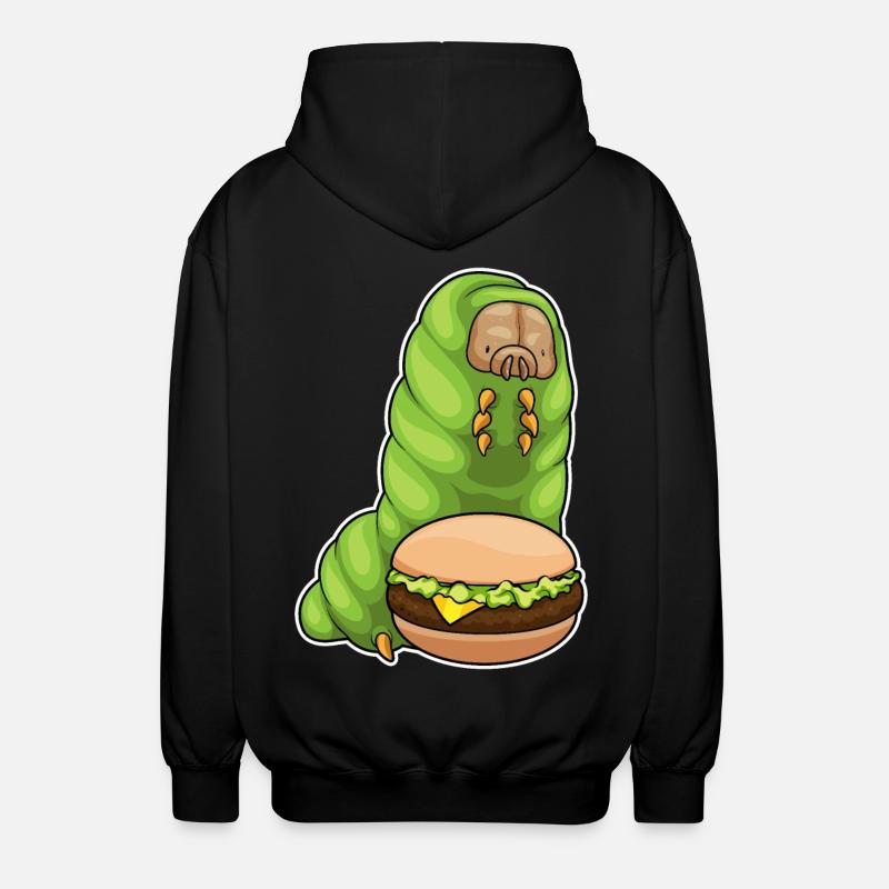 Caterpillar Cheeseburger - Veste à capuche unisexe - noir