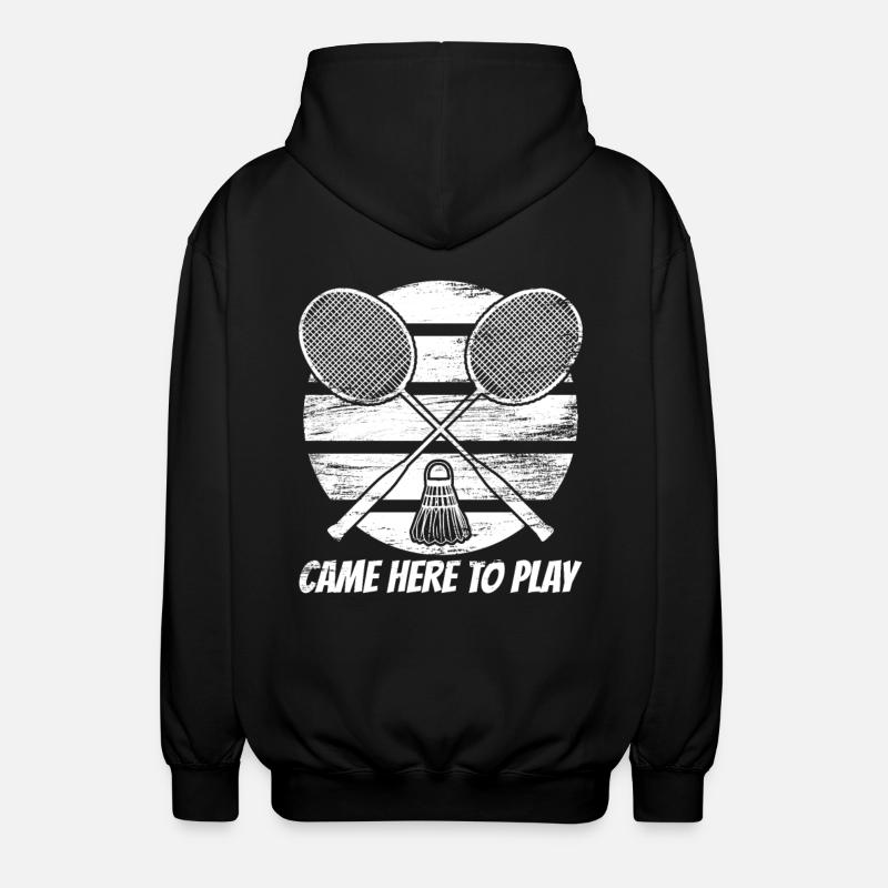 Federball Spruch - Unisex Kapuzenjacke - Schwarz