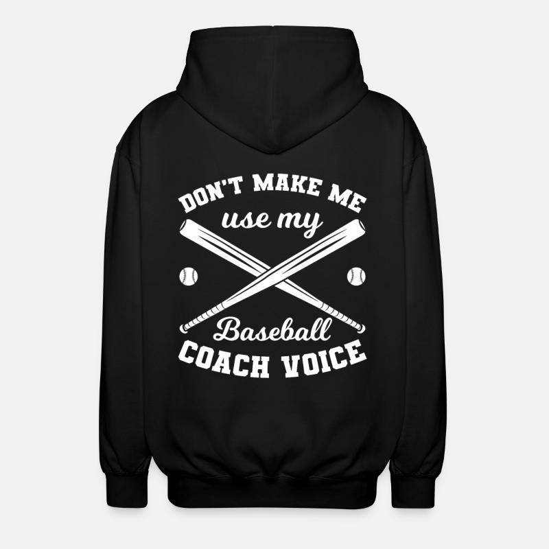 Baseball Coach - Unisex Kapuzenjacke - Schwarz
