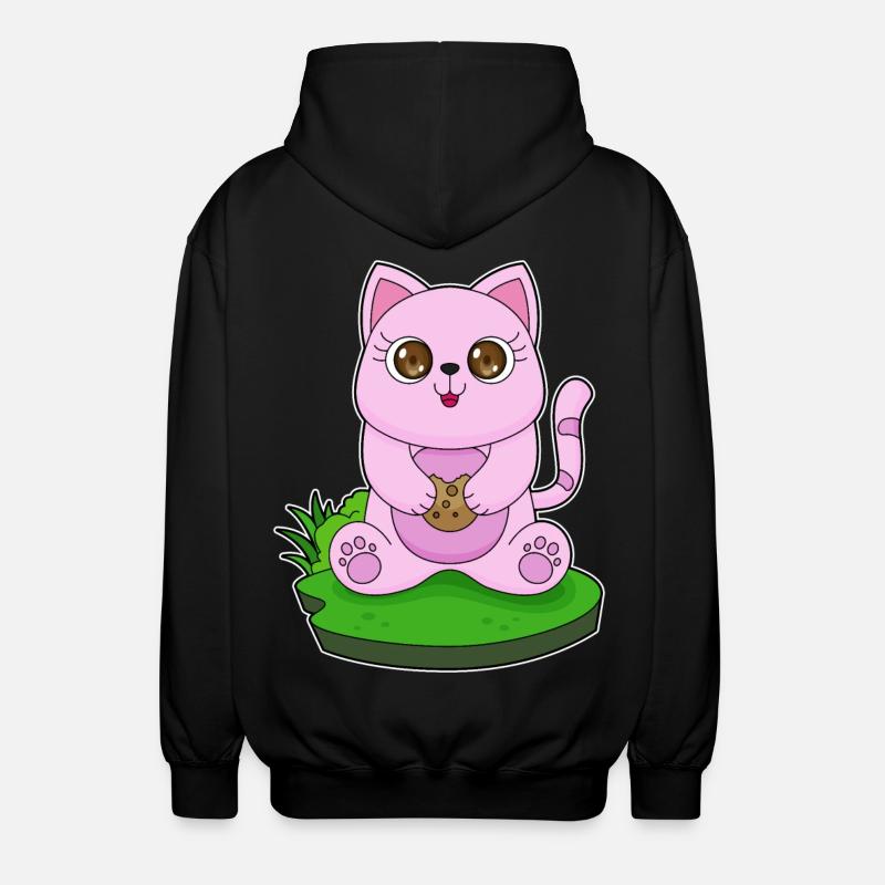 Chat Cookie - Veste à capuche unisexe - noir