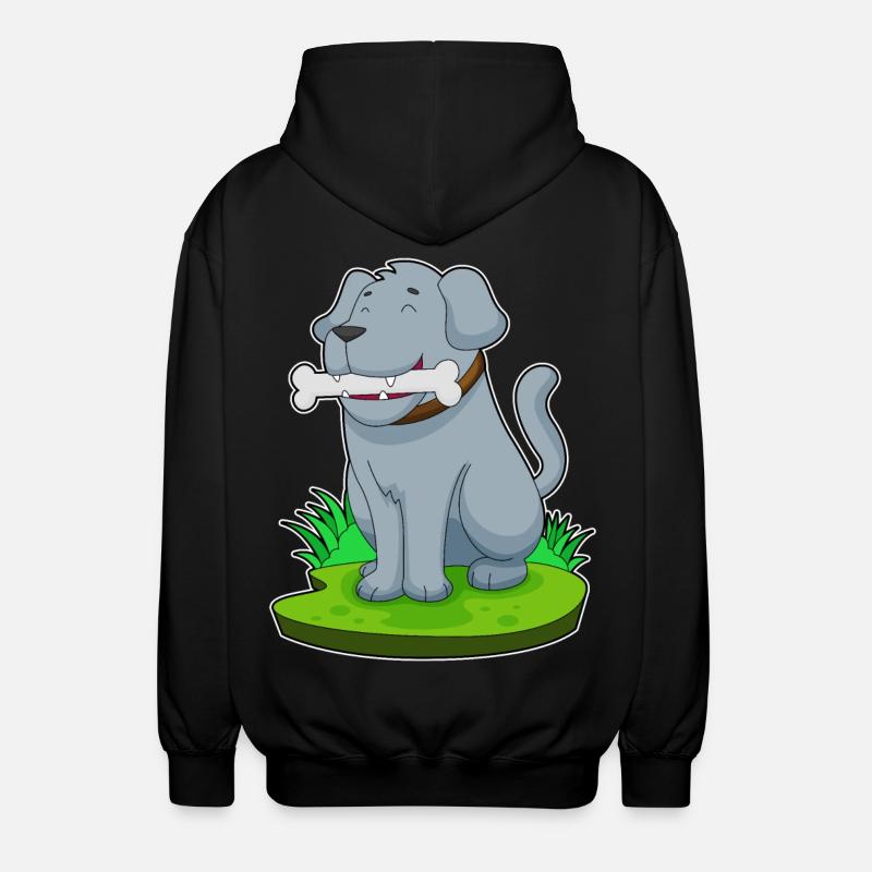 Os de chien - Veste à capuche unisexe - noir