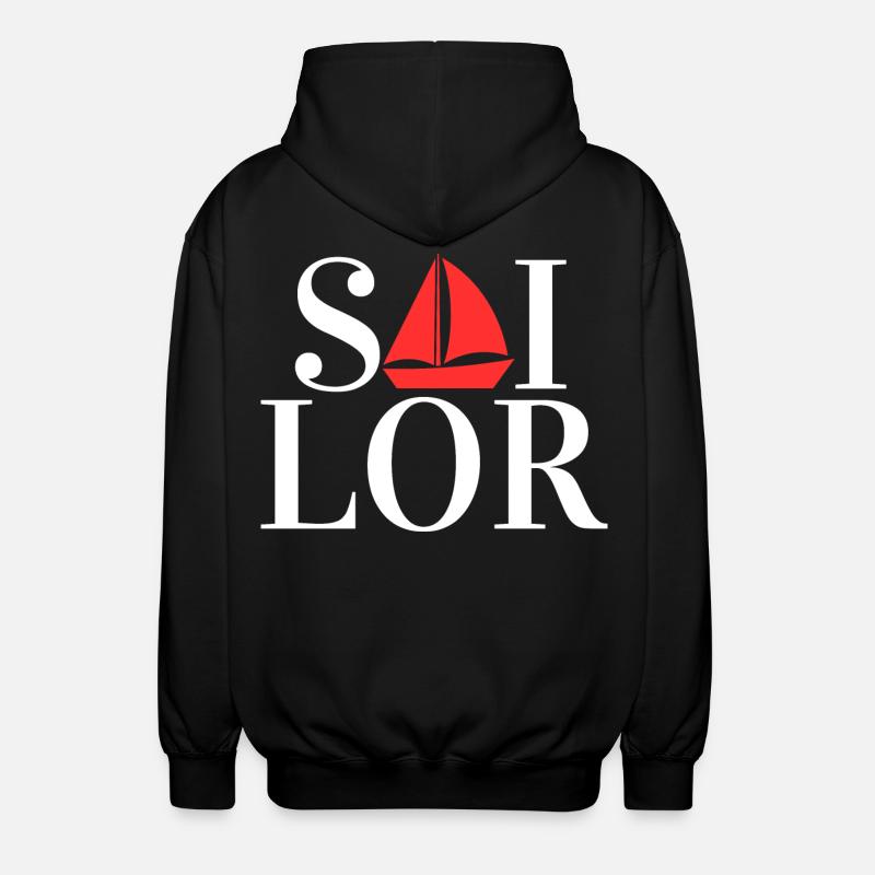 Capitaine Sailor Sailing - Veste à capuche unisexe - noir