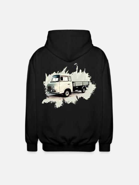 BARKAS B1000 Pritschenwagen - Unisex Kapuzenjacke - Schwarz