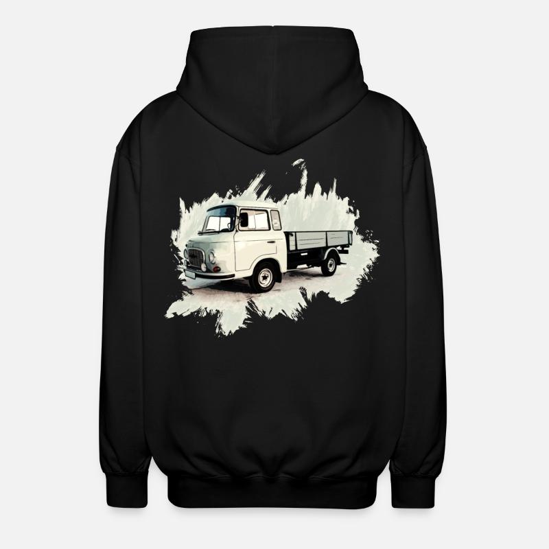BARKAS B1000 Flatbed Truck - Unisex Hooded Jacket - black