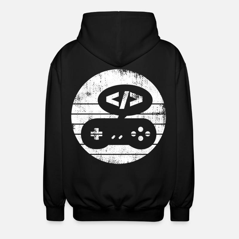 Game Developer - Unisex Hooded Jacket - black