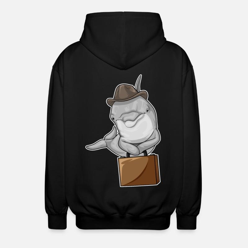 Porte-documents Delfin Entrepreneur - Veste à capuche unisexe - noir