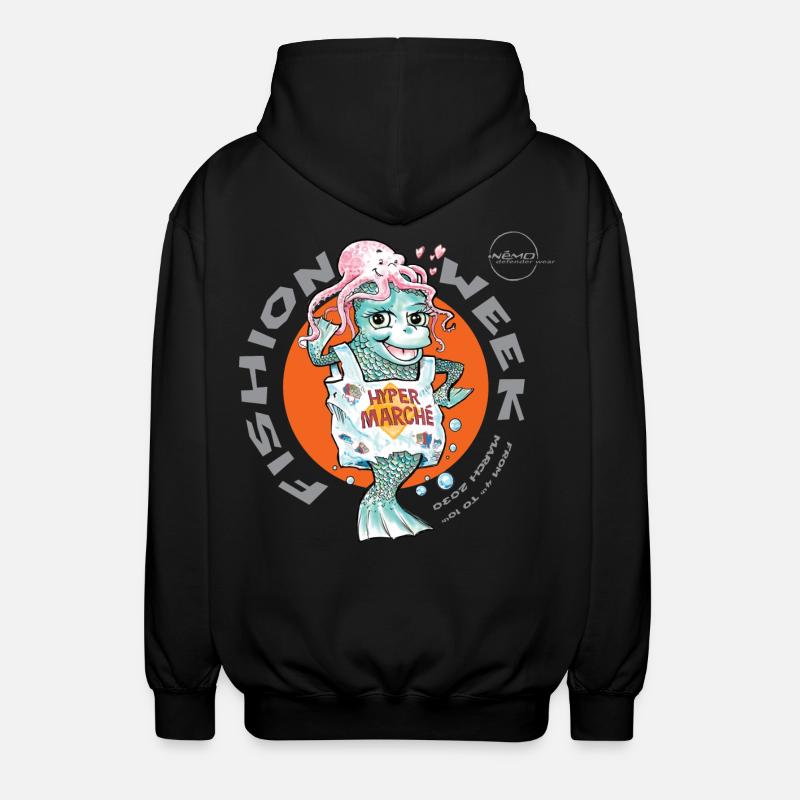 Fishion Week by .Némo - Veste à capuche unisexe - noir