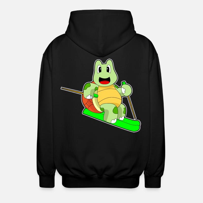 Turtle Skier Ski - Veste à capuche unisexe - noir