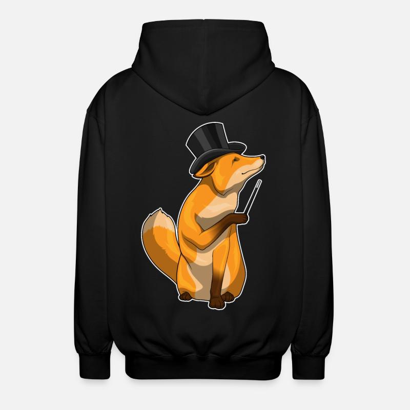 Baguette de sorcier renard - Veste à capuche unisexe - noir